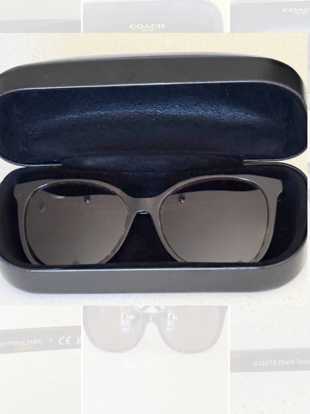 Coach Tortoiseshell Sunglasses with Brown Lenses - Picture 4 of 6